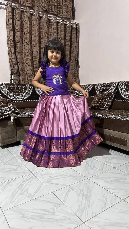 NEW LAUNCING KIDS LEHENGA CHOLI silk Surat wholesale bulk kids clothing.